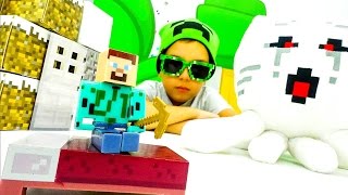 Секреты игры Майнкрафт - Minecraft выживание и дом для Стива.