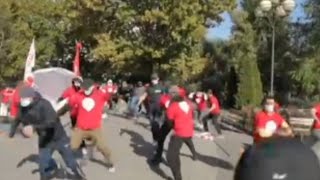 Одесса НАЦ..ИКИ ПОЗОРНО УБЕЖАЛИ!!