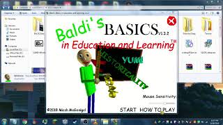 how to get mod menu in baldi basics in education and learning 1.3.2 (2018)