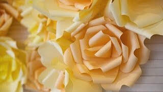 Цветы из бумаги! Мастер-класс (для свадьбы и др.) Giant paper flowers