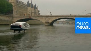 Watch: Paris tests 'flying taxi' as future of city transport