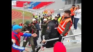 Футбольных фанатов-дебоширов наказали за драку во время матча «Енисей» - «Краснодар»