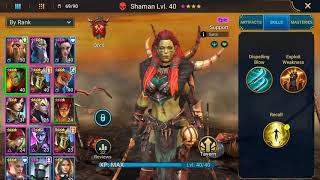 Raid Shadow Legends.  Shaman .epic