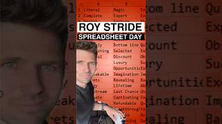 Happy Spreadsheet Day from Roy Stride (Scouting for Girls) Original Song #spreadsheetday #excel
