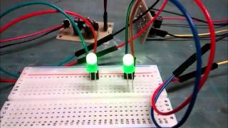 改造電子ホタル　ＬＥＤ点滅実験
