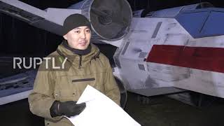 Star Wars fans from Yakutsk build scale model of iconic X-wing starfighter
