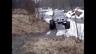 тракторные мосты МТЗ 82 и арочные колеса на Nissan Patrol U60