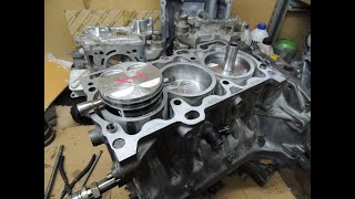 Subaru Tribeca B9 EZ30D (Ремонт ДВС) Сборка блока