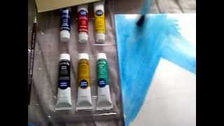 ASMR- Watercolour painting and whisper! short version