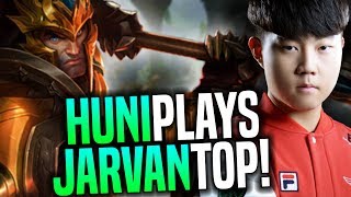 Huni Plays The New OP Pick Jarvan Top - SKT T1 Huni SoloQ Playing Jarvan IV Toplane | SKT T1 Replays