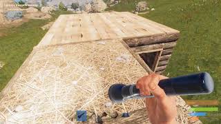 Rust Парень забыл улучшить потолок и попалатился !