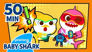 ????Here Comes the Superhero Baby Shark! | +Compilation | Song for Kids 