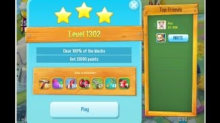 Pet Rescue Saga Level 1302    ※※※ NO BOOSTERS 無使用道具  ※※※