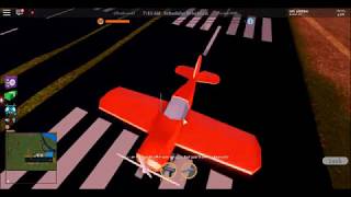 Trying the new stunt plane in jailbreak (roblox)