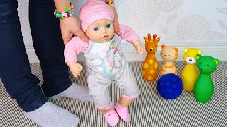 Беби Анабель Учится Ходить Мультики для детей Как Мама Играла в Куклы Пупсики 108мама тв