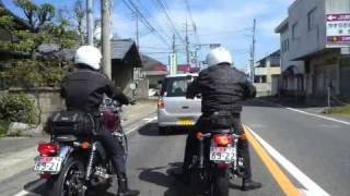 CB1100 3台とCB750とSR400とDYNAで行ってきました。