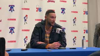 Ben Simmons Postgame after the win against Boston