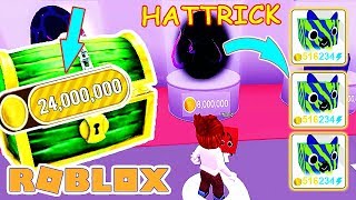 ROBLOX: BUY TIER 9 PETS 24 MILLION COIN OPEN HATTRICK & ROB A GIANT CHEST