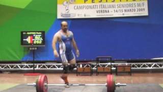 www.pesistica.eu Campionato Italiano Seniores 2009 Verona slancio cat. 105, +105Kg