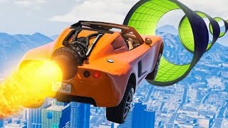 ОГРОМНАЯ ГОНКА СКИЛЛ ТЕСТ ГТА 5 НА НОВЫХ МАШИНАХ С РЕАКТИВНЫМ ДВИГАТЕЛЕМ - GTA 5 Online