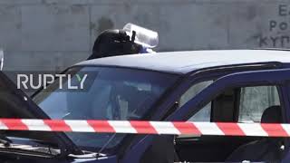 Greece: Parliament area cordoned-off after truck drives on sidewalk