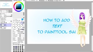 【Tutorial】Add Text To PaintTool Sai