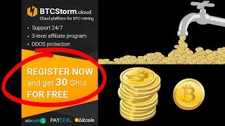 BTC Storm: 30GH/s FREE Bitcoin Cloud Mining!