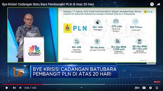 Bye Krisis! Cadangan Batu Bara Pembangkit PLN di Atas 20 Hari