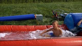 Huttendorp Rouveen 2017 uitloop bij hutten en opzet waterspelen