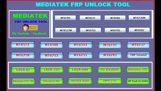MEDIATEK FRP UNLOCK TOOL 2019 Without Password