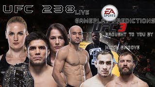 UFC 238 - LIVE GAMEPLAY PREDICTIONS