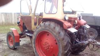 трактор ЮМЗ 6 і  прицеп 2ПТС 4 \YUMZ tractor 6 and trailer 2PTS 4