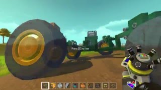 Scrap mechanic - Обзор мода с огромными колесами