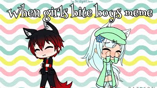 When girls bite boys meme (12+?)