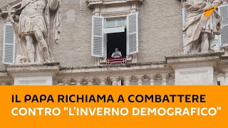 Santa Sede: Papa Francesco richiama a combattere contro “l’inverno demografico”