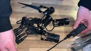 Gartenleuchten Set GREEMPIRE Gartenbeleuchtung Wasserdicht LEDs mit Erdspieß unboxing und Anleitung