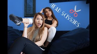 HEAD SCISSORS CHALLENGE!!