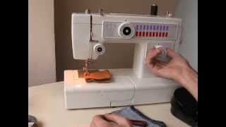 Sewing machine Швейная машина Victoria Zauberline 2600 test джинс, шифон, кожа
