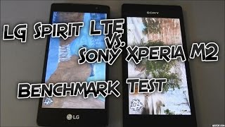 LG Spirit LTE vs Sony Xperia M2 AnTuTu Benchmark Test Comparison