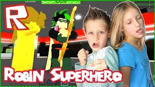 Robin Superhero Shoots God Bow / Roblox Superhero Tycoon