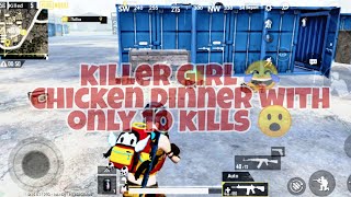 Chicken dinner with only 10 kills | Solo vs squad | Bangladeshi girl gameplay