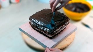 Бисквит. Рецепт. Торт "Подушка" / Chocolate Biscuit. Recipe. Cake Cushion - Я - ТОРТодел!