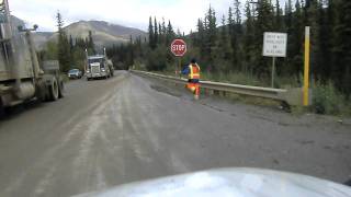 Traffic woman at Coldfoot, AK has to pee