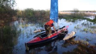 Первый выход под парусом 2016.
