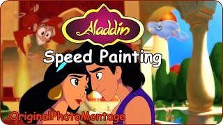 ? Cartoon art Aladdin I Рисуем персонажей из мультфильма Аладдин в фотошопе