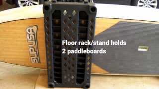 How to Make an Inexpensive, "Off the Shelf" Paddleboard Floor Stand in 60 Seconds