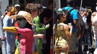 Body Painting in Times Square    Part 6
