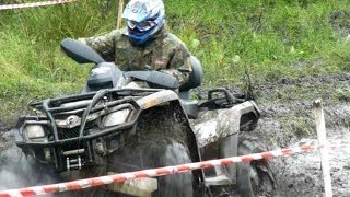 Квадроциклы на бездорожье. [ATV соревнования внедорожники Буран 4х4]