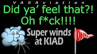 [FUNNY ATC] United PILOT SWEARING after STRONG WINDS!!