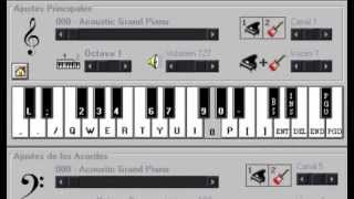 como tocar el Himno Nacional Argentino con el Piano Electronico 2.5... Super Facil